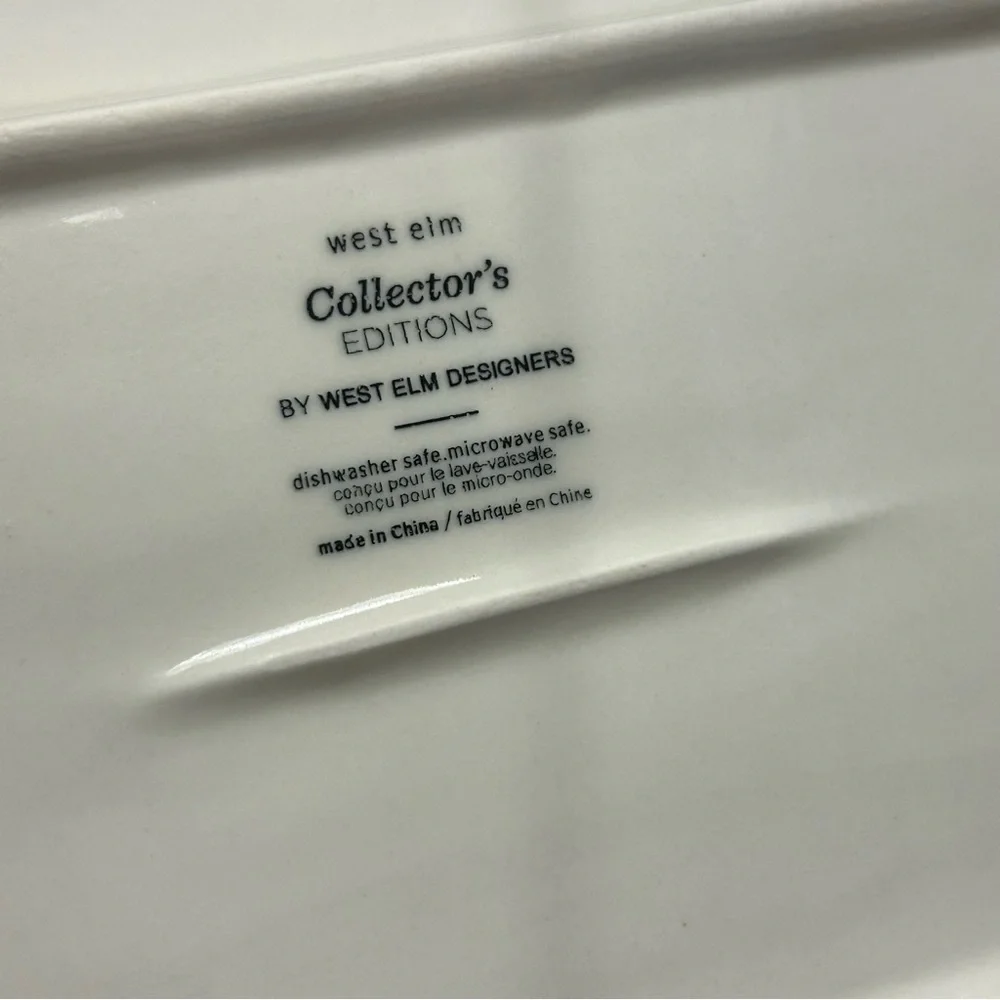West Elm Nautical Anchor Ceramic Trinket Dish Serving Tray Collector’s Edition
